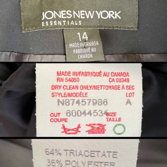 90s Y2K Black Blazer / Vintage Sliver Buckle Blazer - Picture 5 of 5